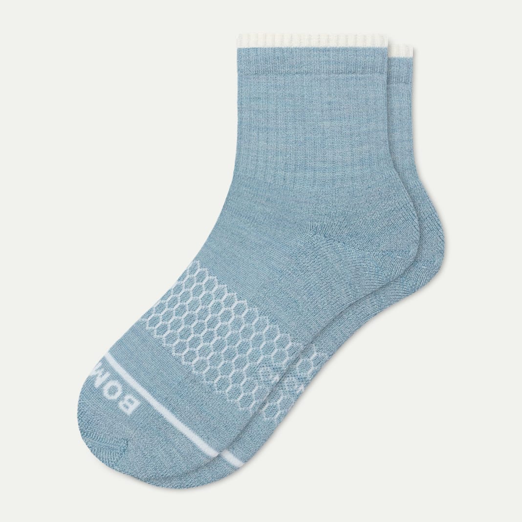 Women's Merino Wool Blend Quarter Socks