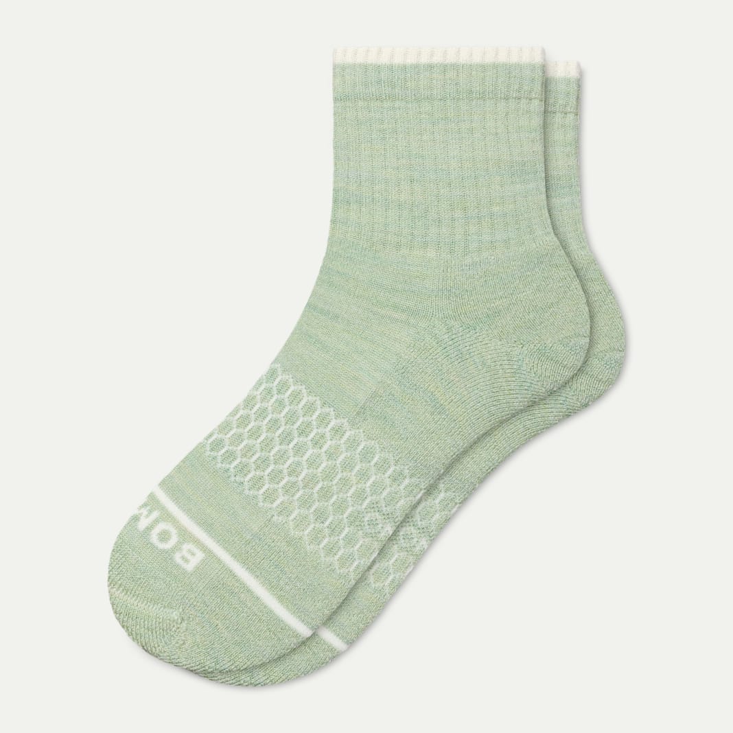 Women's Merino Wool Blend Quarter Socks - Image 3