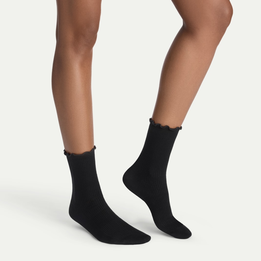 Women's Ruffle Rib Half Calf Sock 4-Pack - Image 3