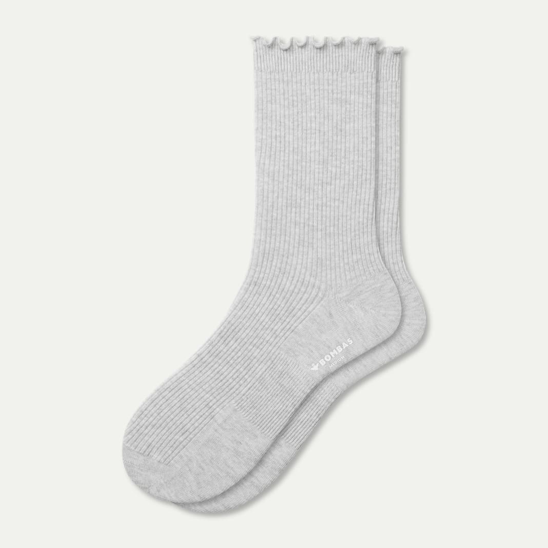 Women's Ruffle Rib Half Calf Socks - Image 6