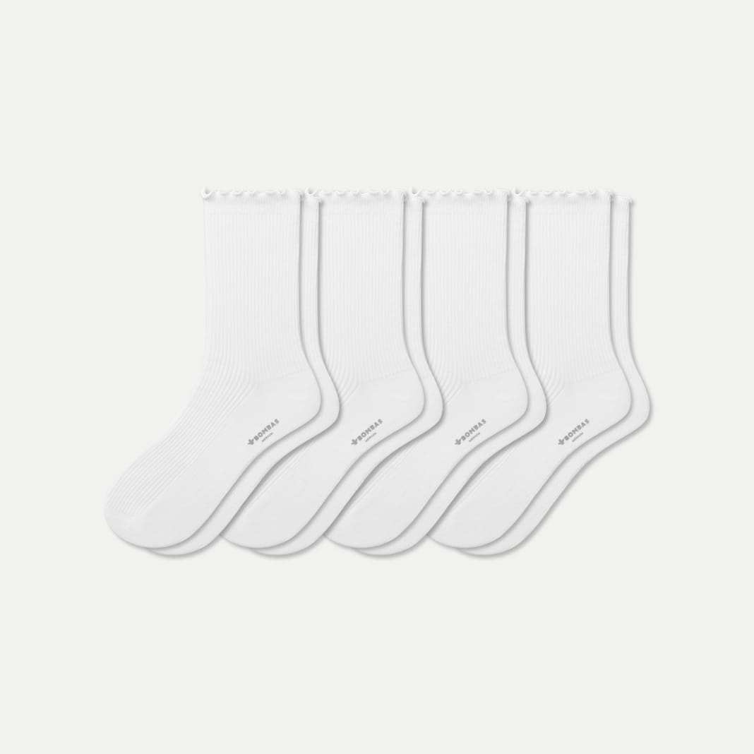 Women's Ruffle Rib Half Calf Sock 4-Pack - Image 6