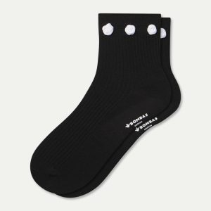Women's Rosette True Rib Quarter Socks