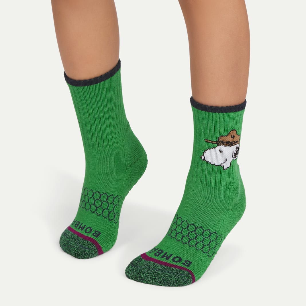 Peanuts x Bombas: Junior Gripper Calf Sock 4-Pack Gift Box - Image 3