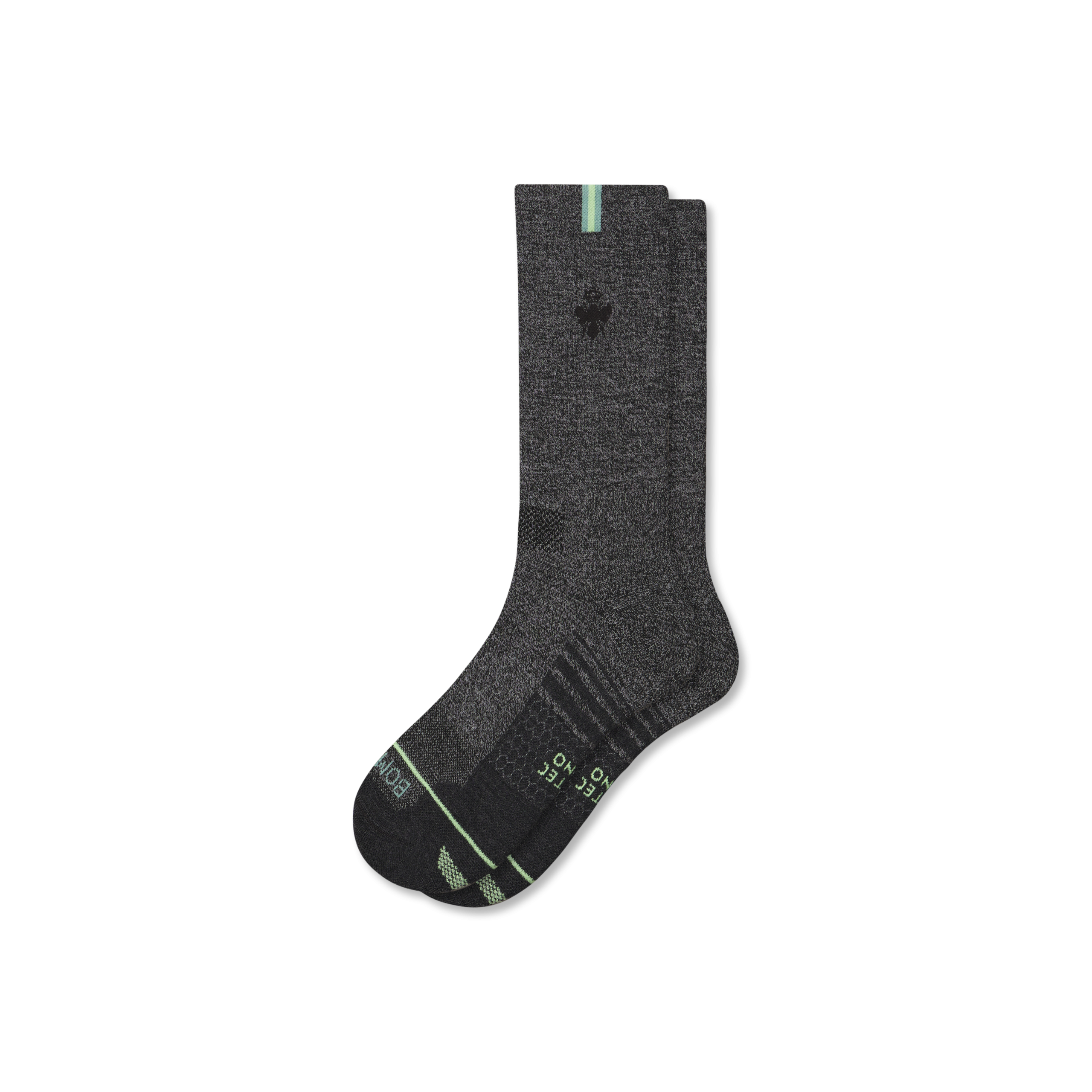 Men's Merino Wool Blend Run Calf Socks - Image 4