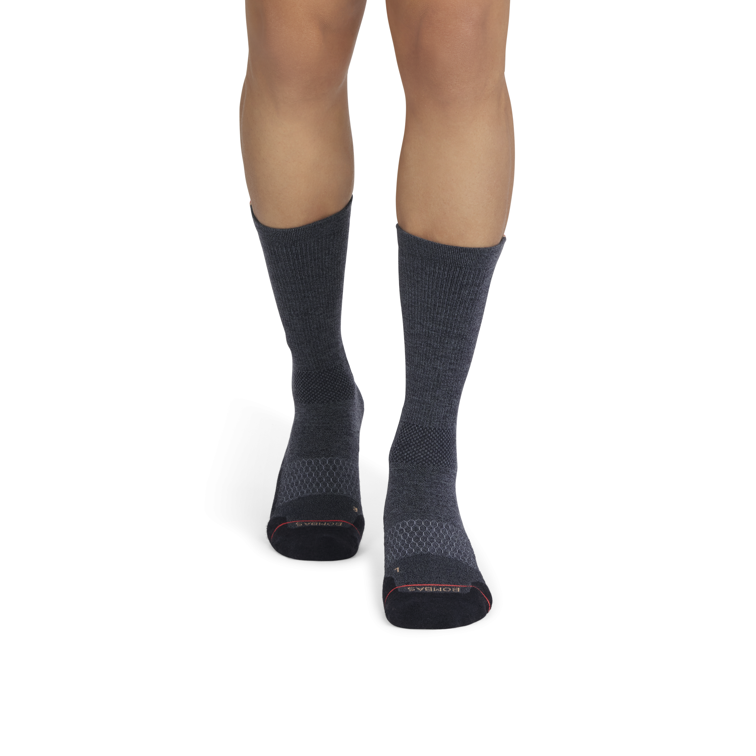 Men's Merino Wool Blend Run Calf Socks - Image 2