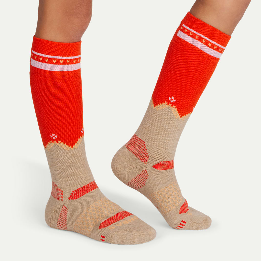 Youth Full-Cushion Merino Wool Blend Ski & Snowboard Sock 6-Pack - Image 2