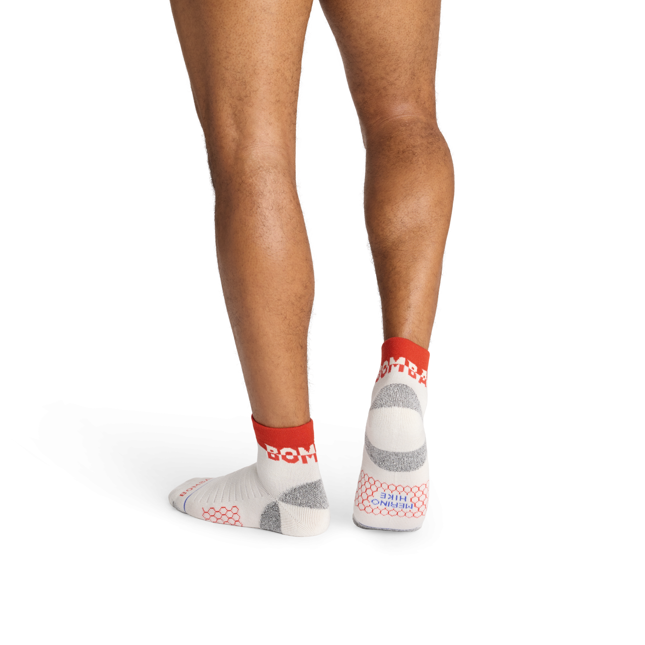 Men's Merino Wool Blend Hiking Quarter Socks - Image 3