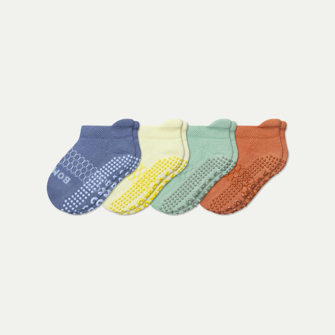 Toddler Solids Gripper Ankle Sock 4-Pack - Image 6