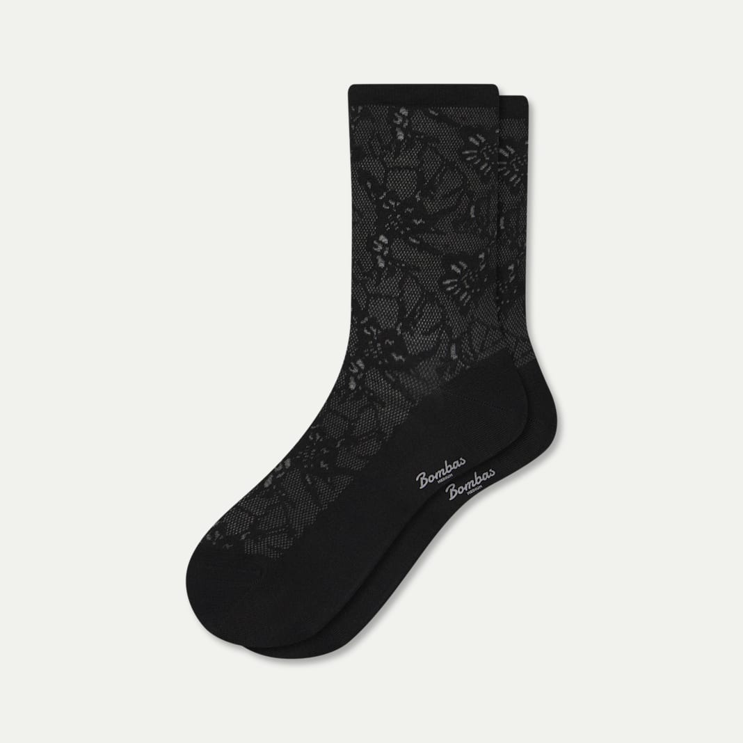 Women’s Floral Lace Half Calf Socks - Image 5