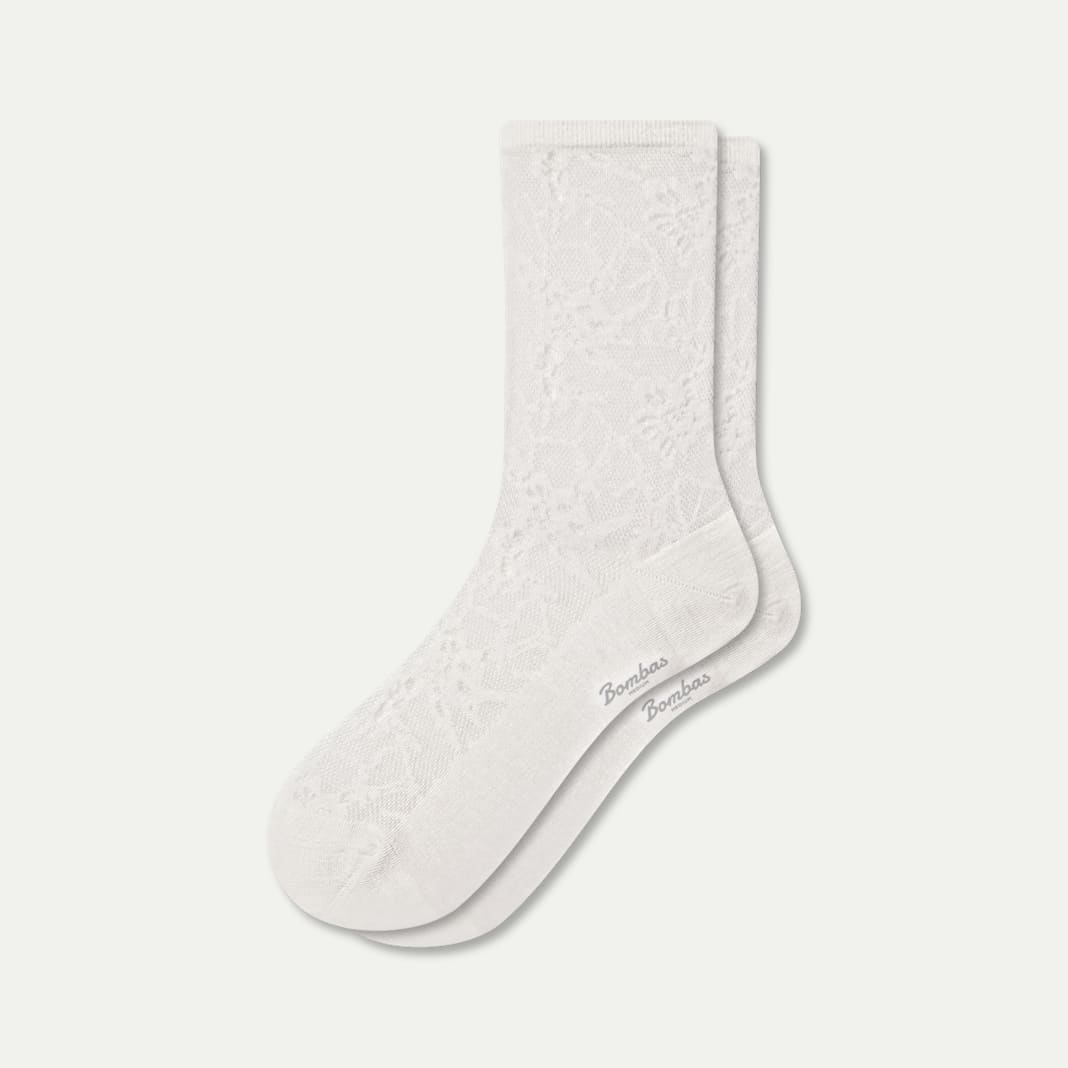 Women’s Floral Lace Half Calf Socks