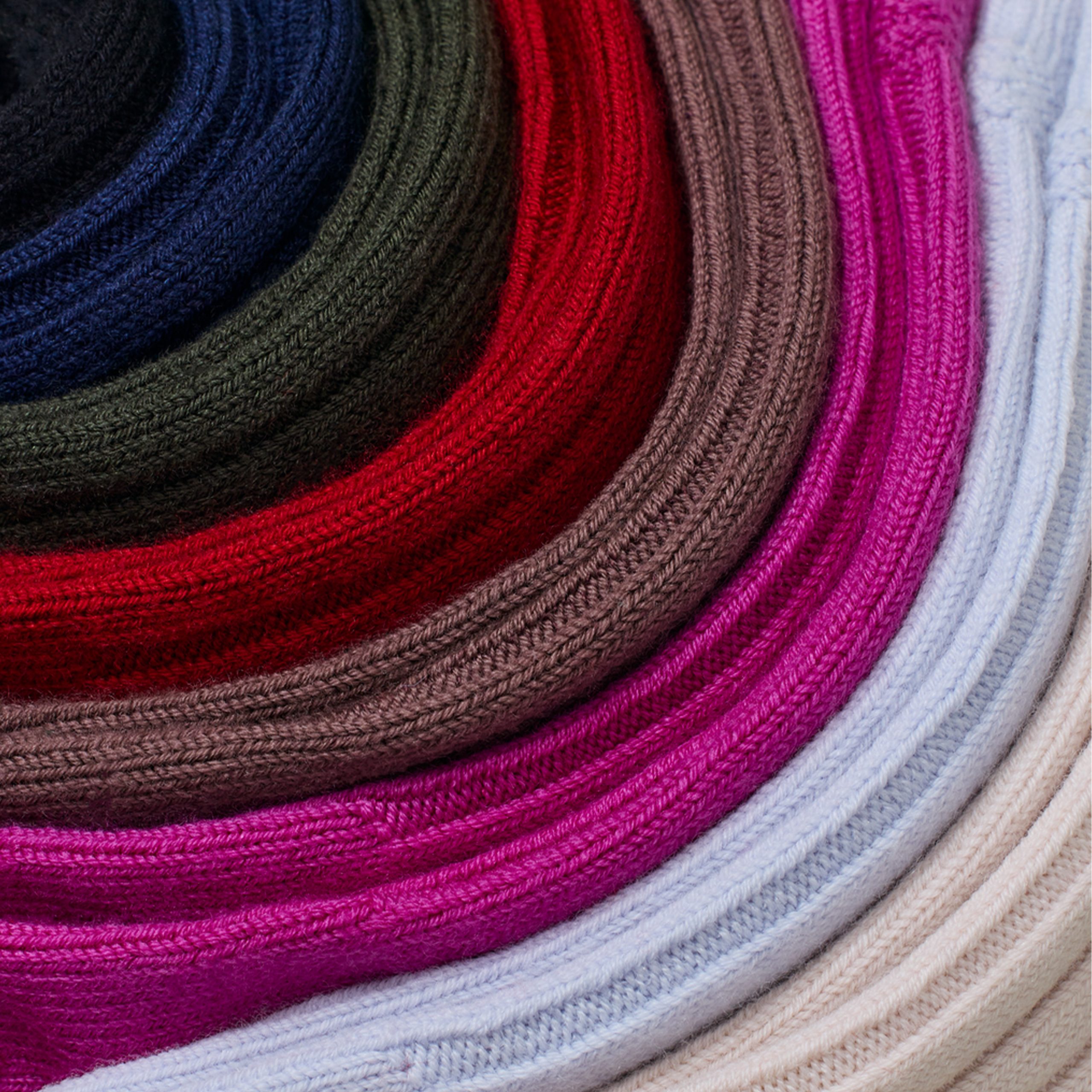 Men's Merino Cashmere Blend Rib Calf Socks - Image 4