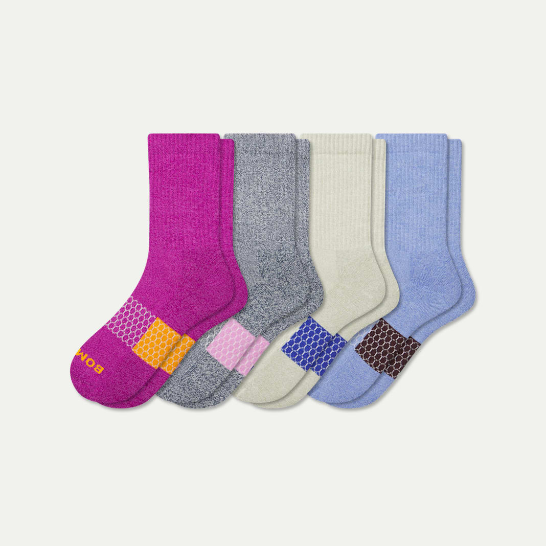 Women's Marl Half Calf Sock 4-Pack - Image 6
