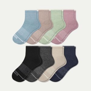 Women's Merino Wool Blend Quarter Sock 8-Pack
