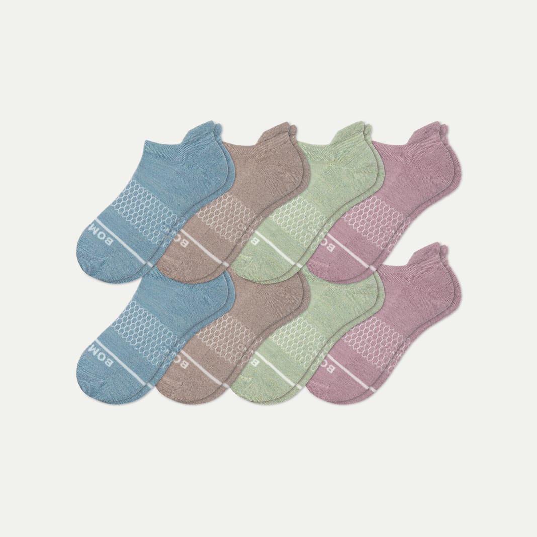 Women's Merino Wool Blend Ankle Sock 8-Pack