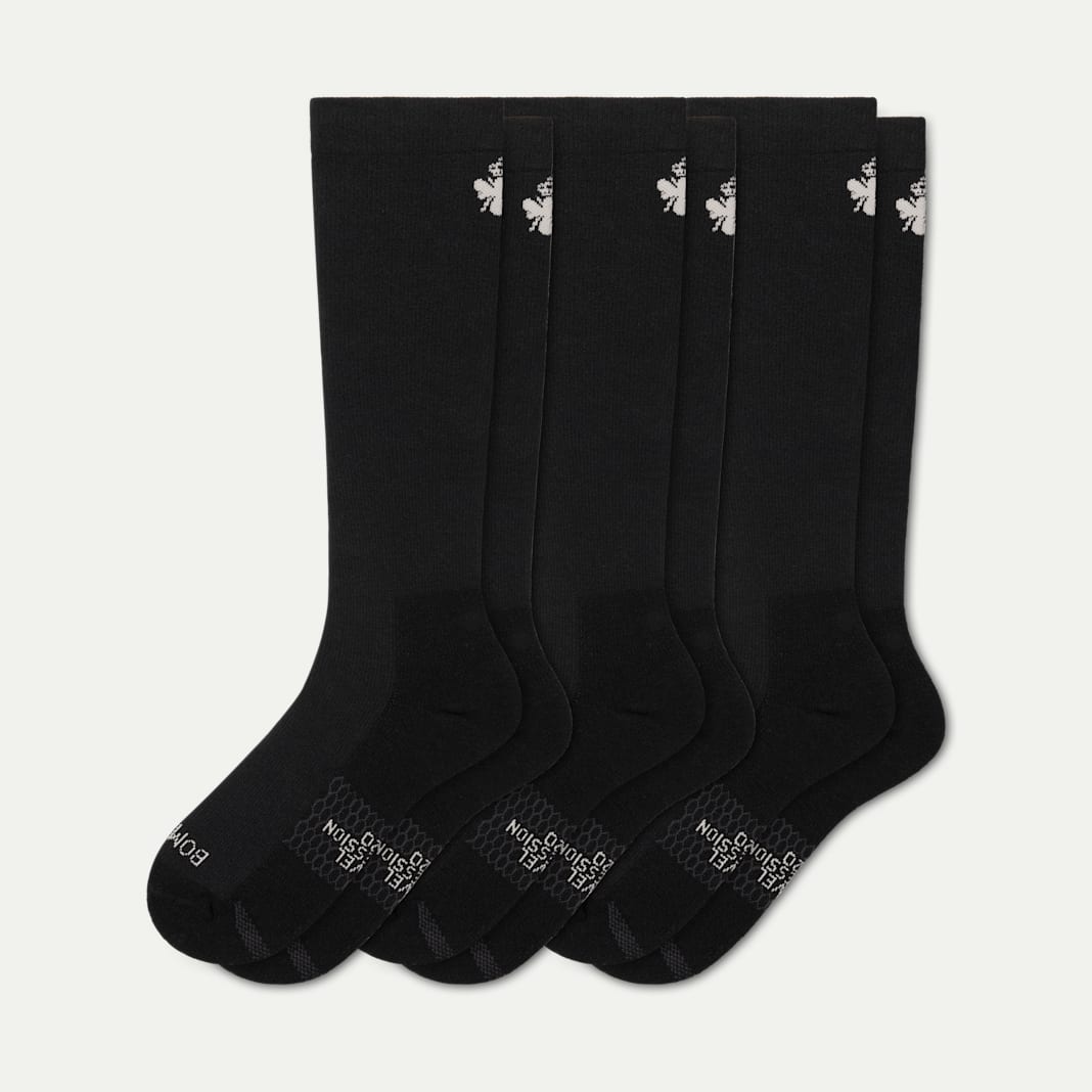 Men's Travel Compression Knee High Sock 3-Pack (15–20mmHg) - Image 5