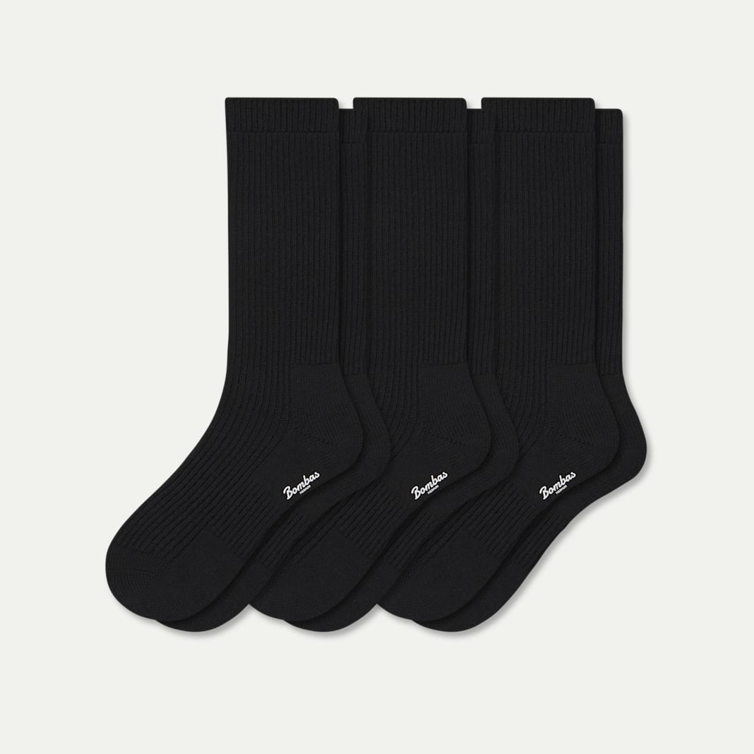 Women's Merino Cashmere Blend Fine Rib Calf Sock 3-Pack