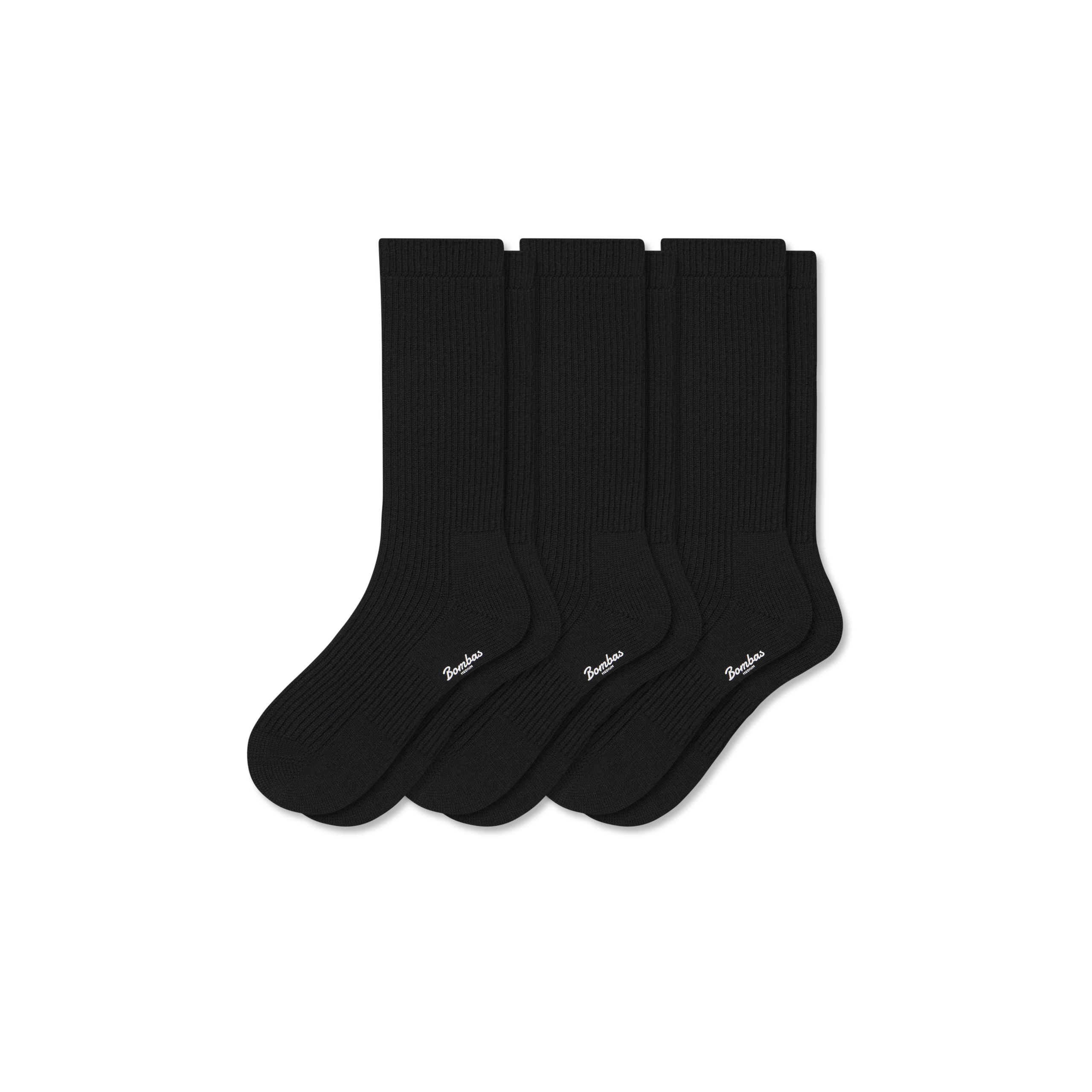 Men's Merino Cashmere Blend Fine Rib Calf Sock 3-Pack