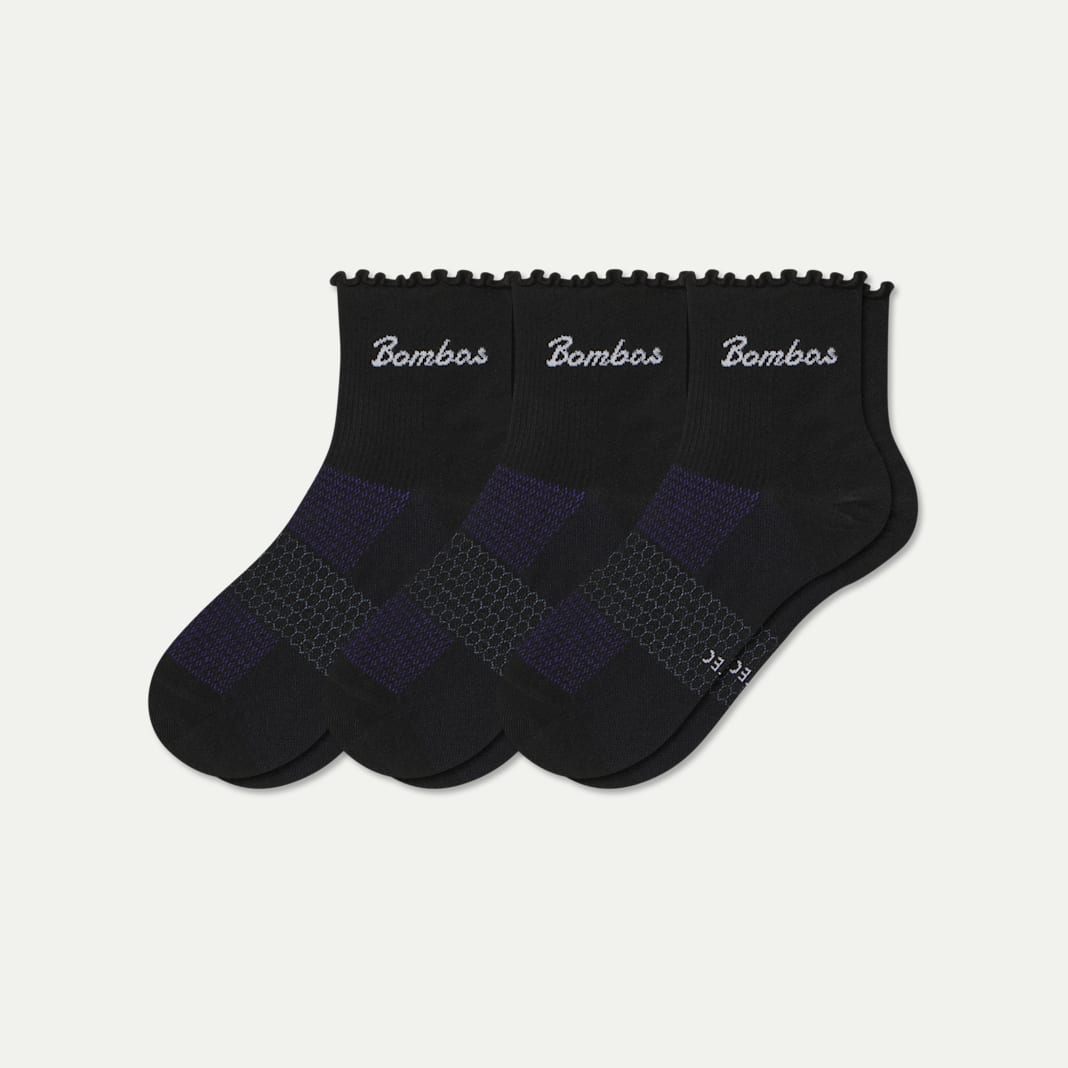 Women’s UltraLite Ruffle Sport Quarter Sock 3-Pack