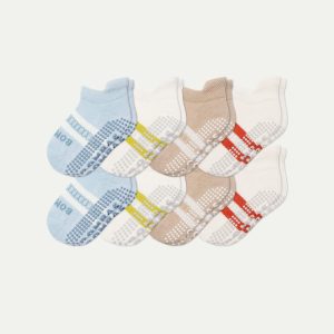 Toddler Gripper Ankle Sock 8-Pack