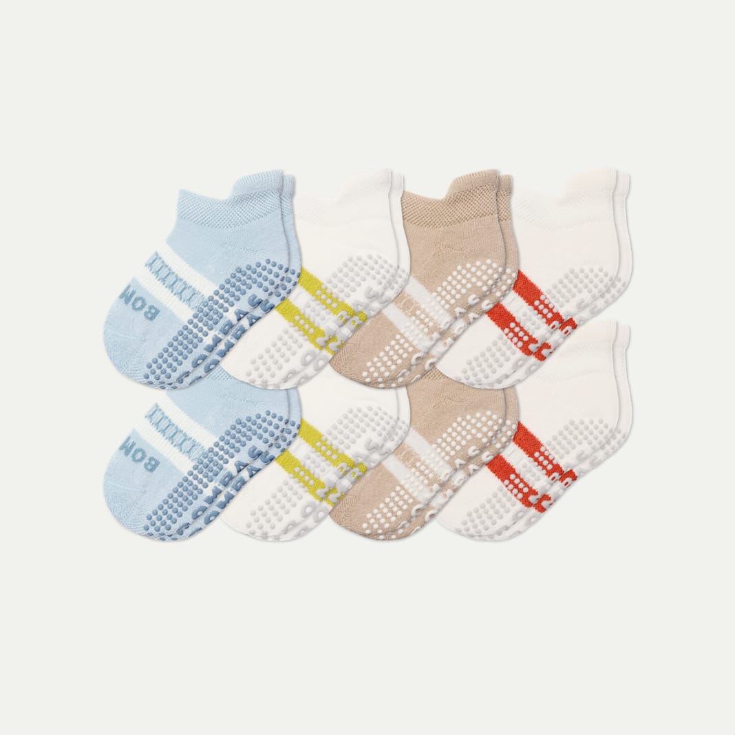 Toddler Gripper Ankle Sock 8-Pack