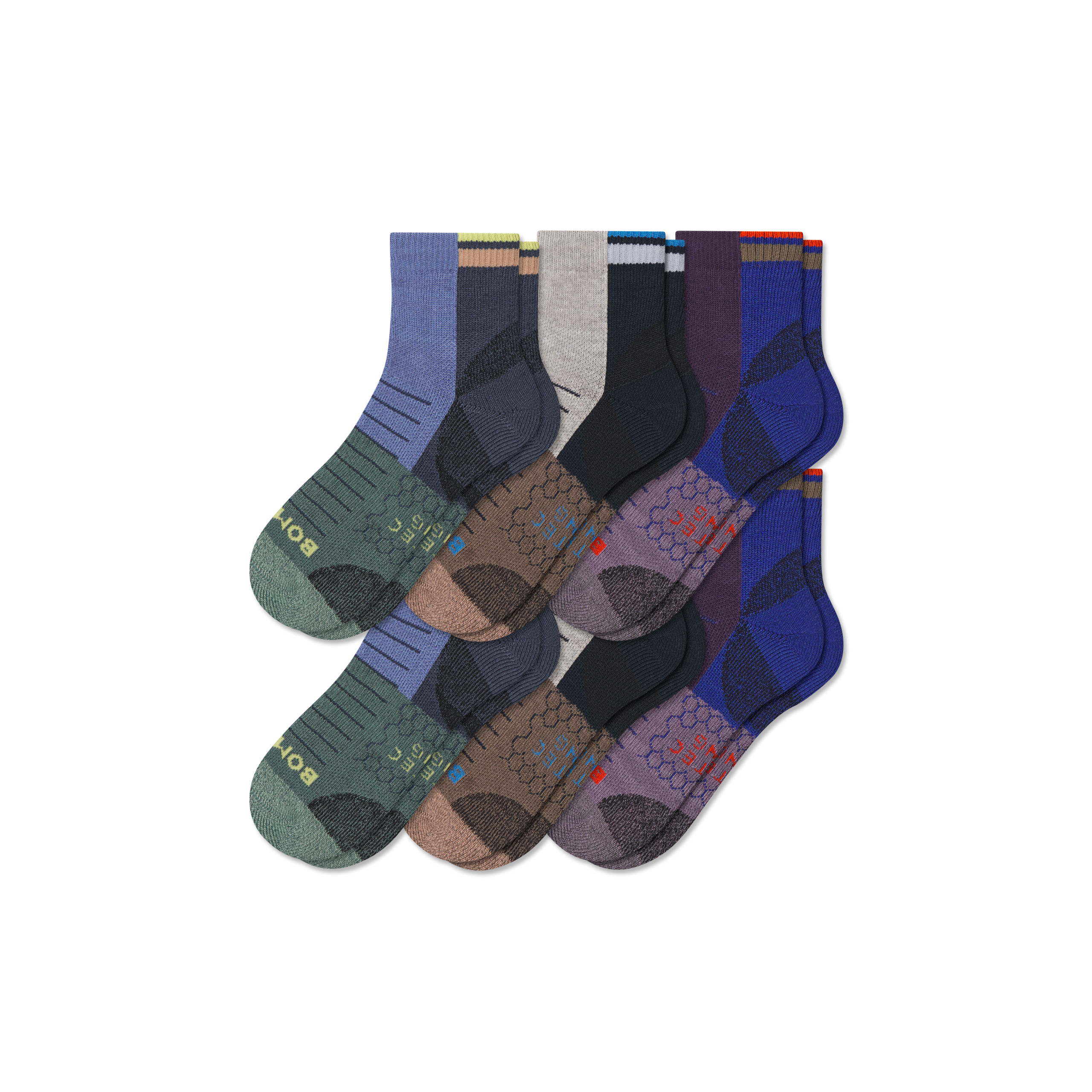 Men's Hiking Quarter Sock 6-Pack - Image 6