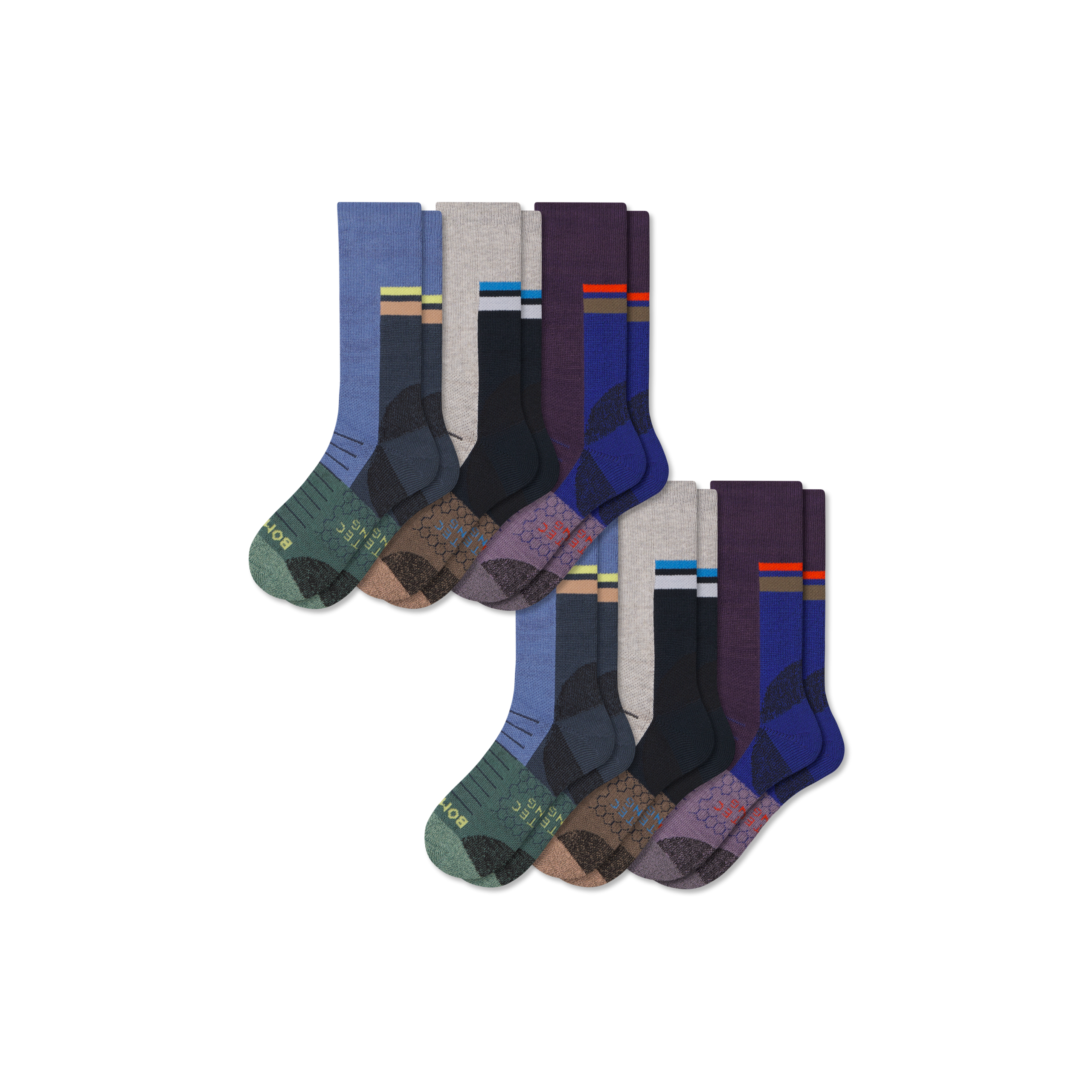 Men's Hiking Calf Sock 6-Pack - Image 5