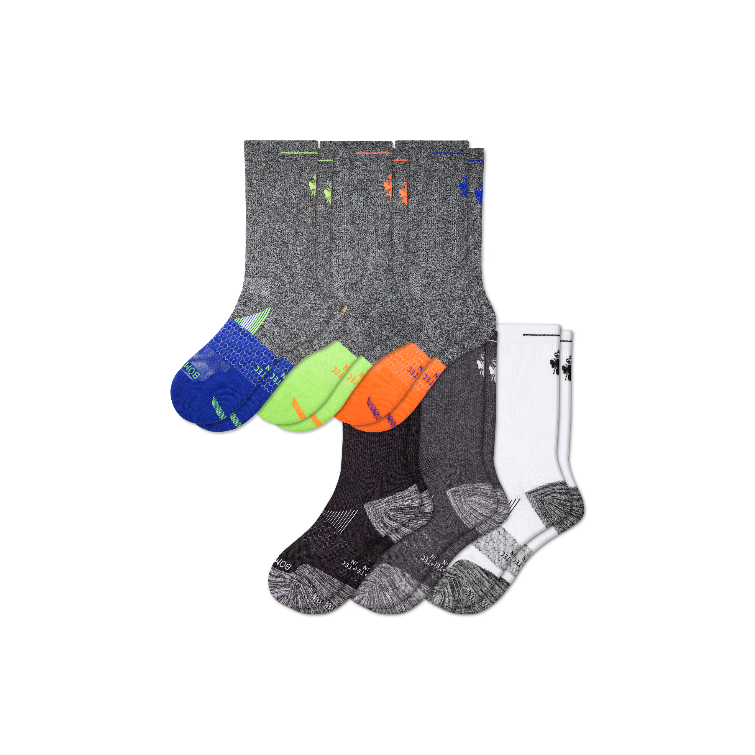 Men's Run Calf Sock 6-Pack - Image 5