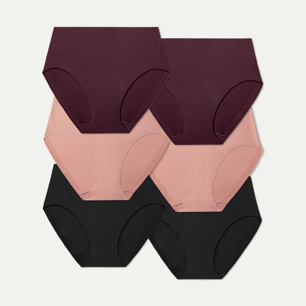 Women's No Show High Rise Brief 6-Pack