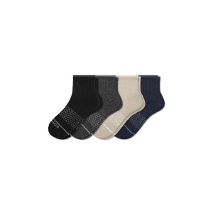 Men's Merino Wool Blend Quarter Sock 4-Pack