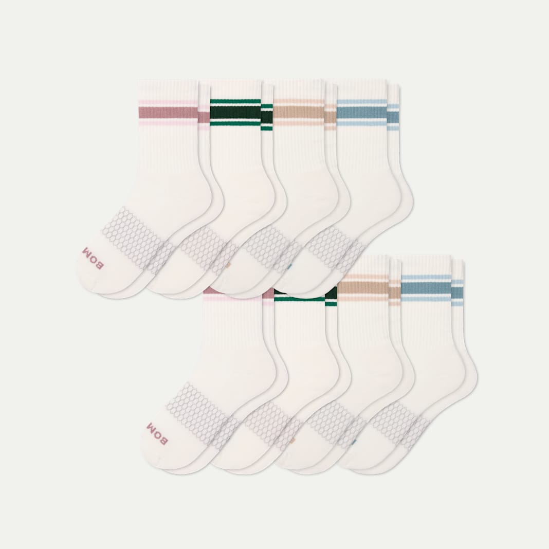 Women's Vintage Stripes Half Calf Sock 8-Pack