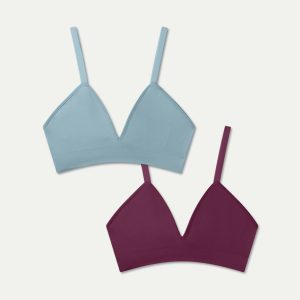 Women's Seamless Triangle Bralette 2-Pack