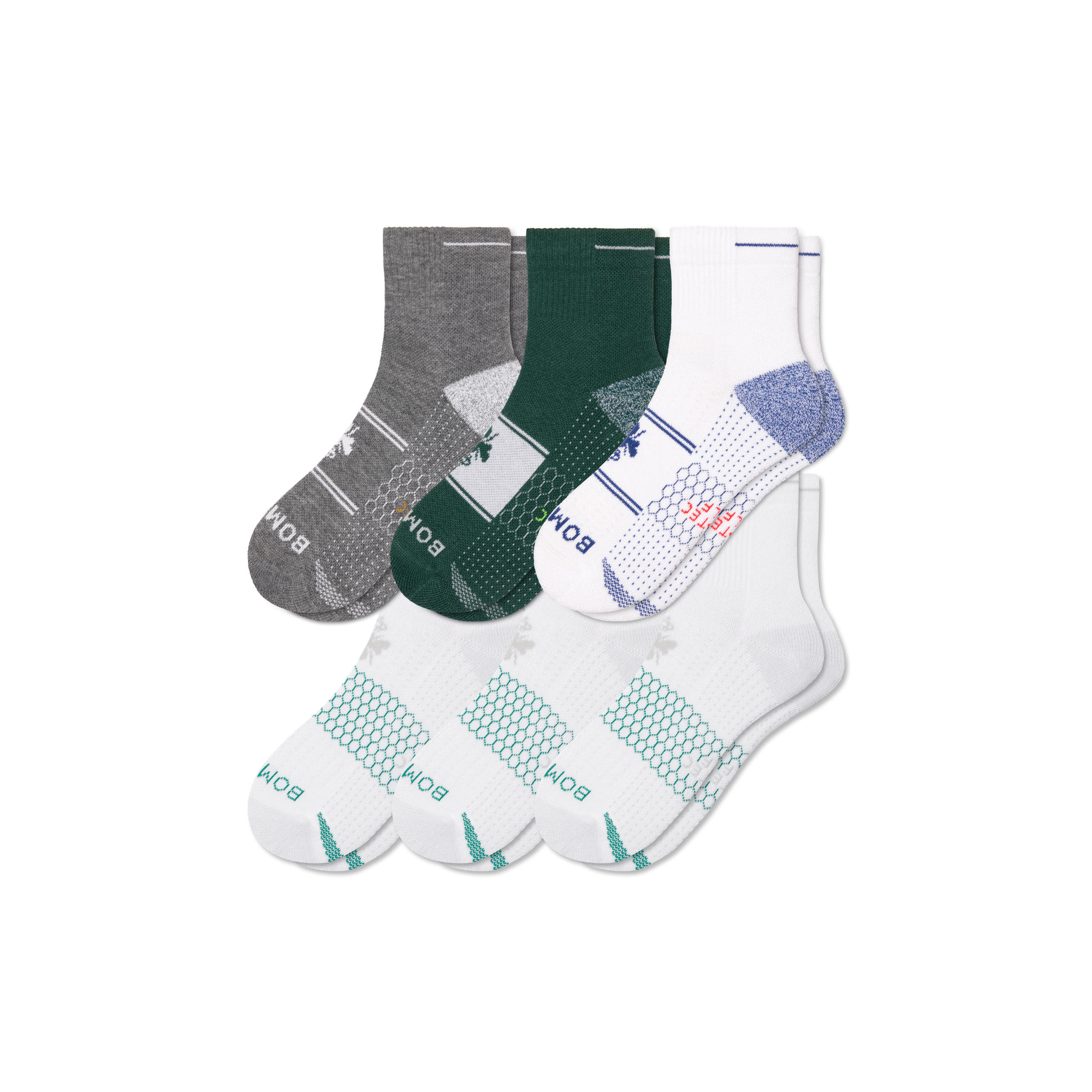 Men's Golf Quarter Sock 6-Pack - Image 6