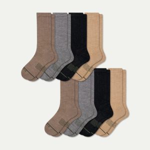 Women's Merino Wool Blend Modern Rib Calf Sock 8-Pack