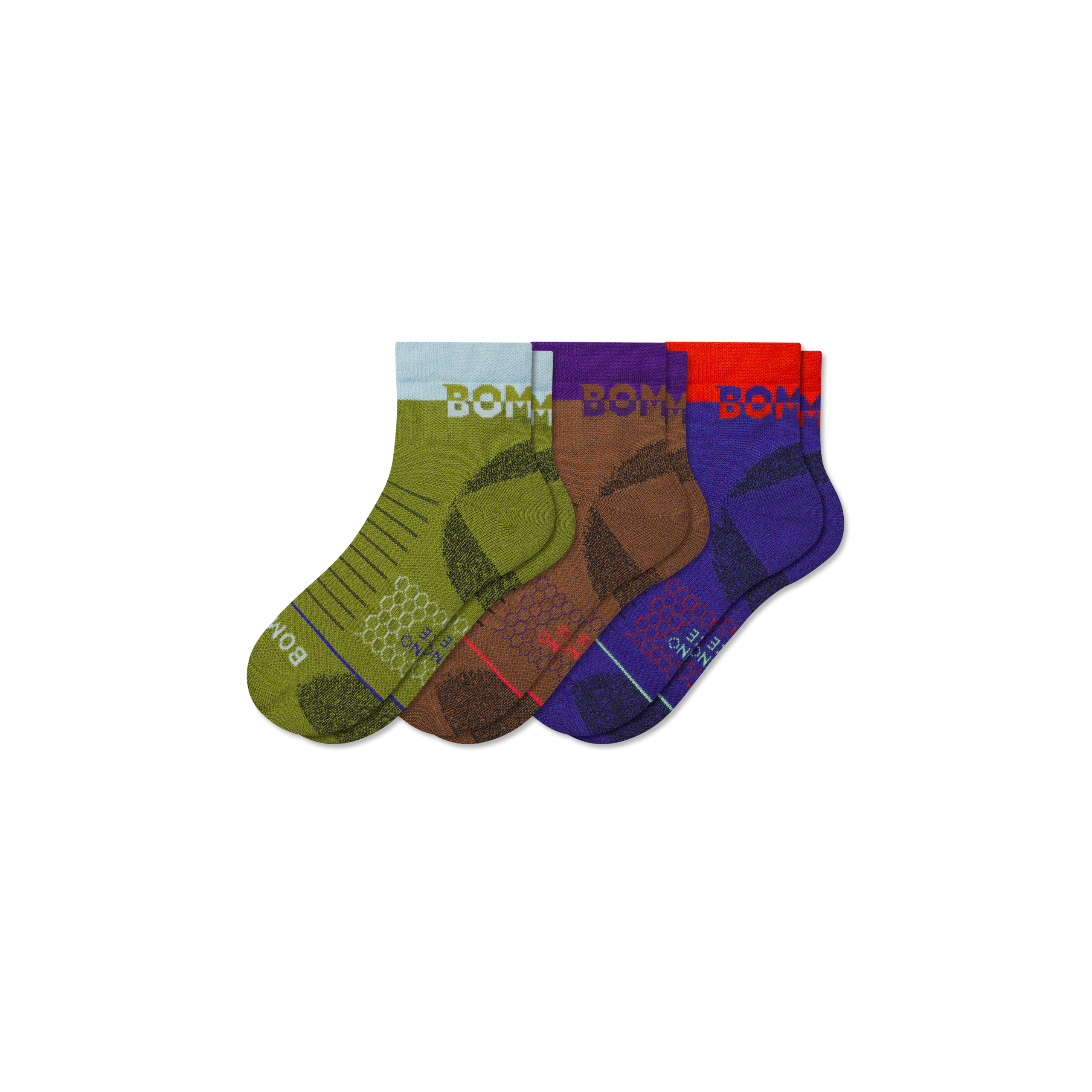 Men's Merino Wool Blend Hiking Quarter Sock 3-Pack - Image 5