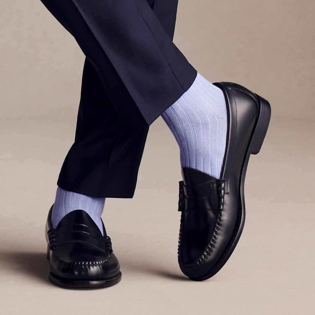 Men's Ribbed Dress Over the Calf Sock 4-Pack - Image 2