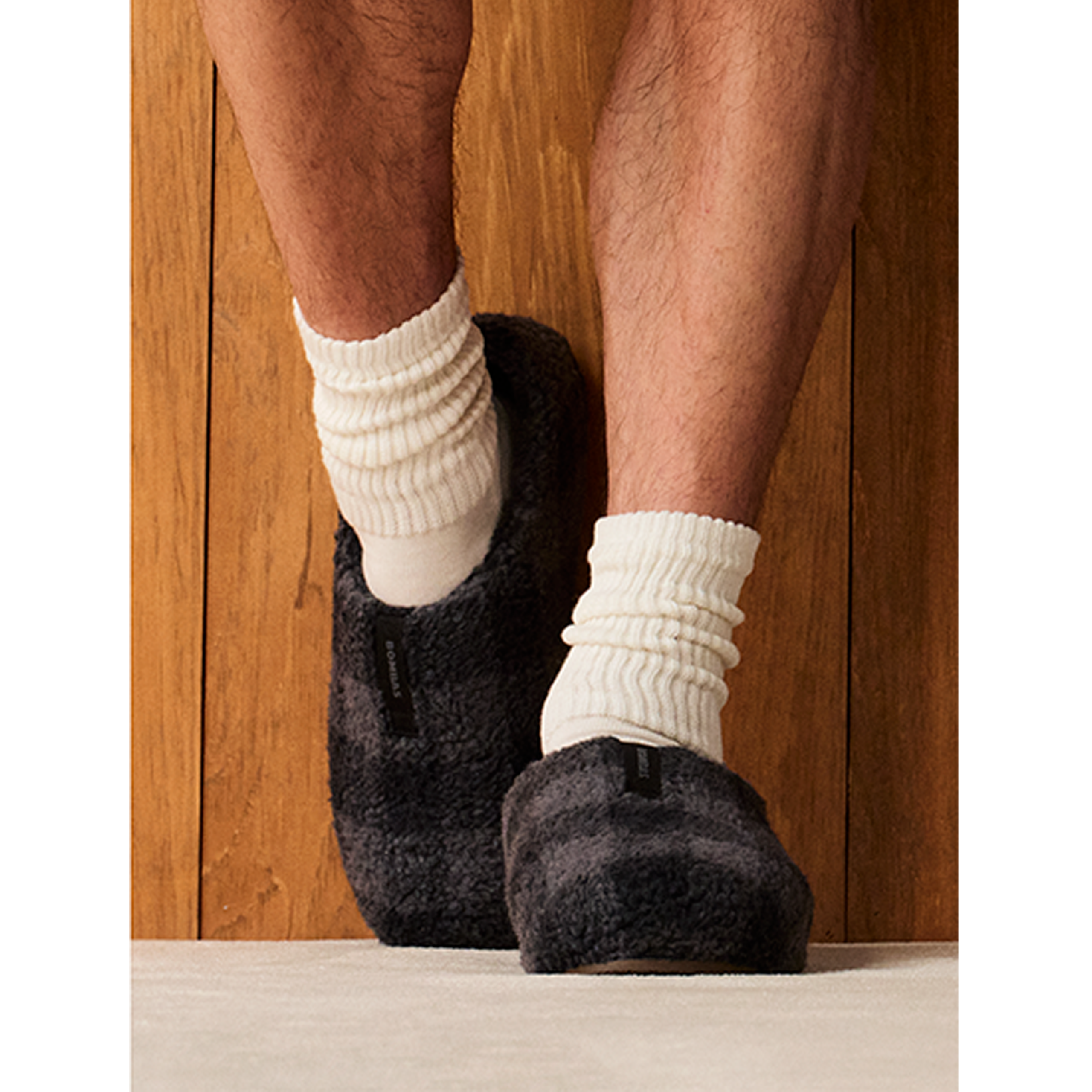 Men's Slouchy Rib Calf Socks - Image 2