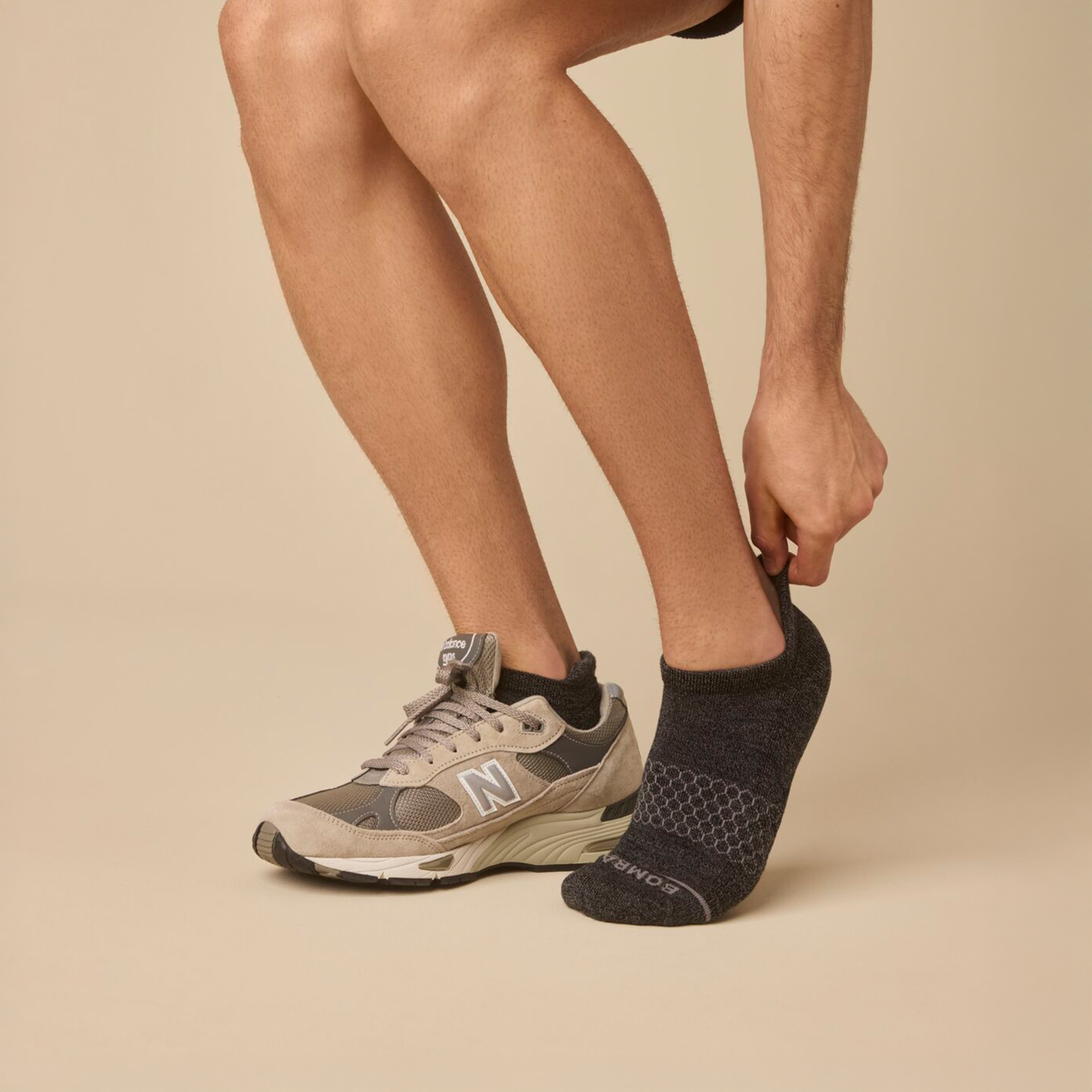 Men's Merino Wool Blend Ankle Socks - Image 2