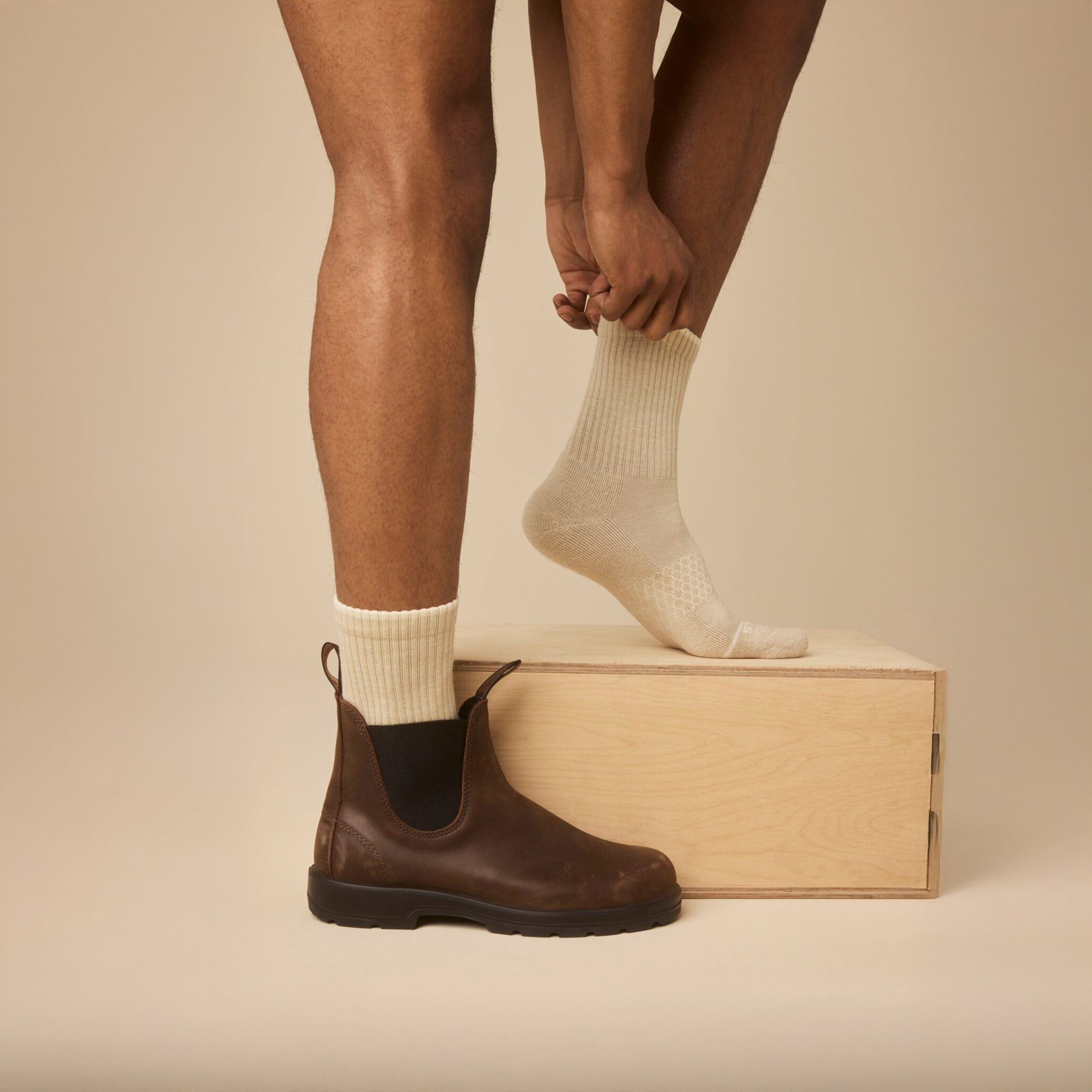Men's Merino Wool Blend Half Calf Sock 8-Pack - Image 2
