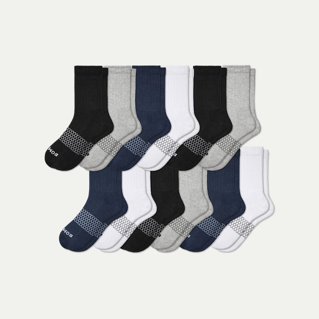 Women's Solids Half Calf Sock 12-Pack
