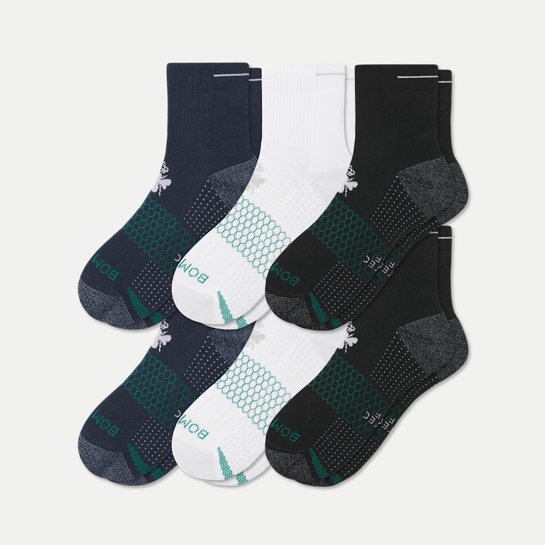 Women's Golf Quarter Sock 6-Pack
