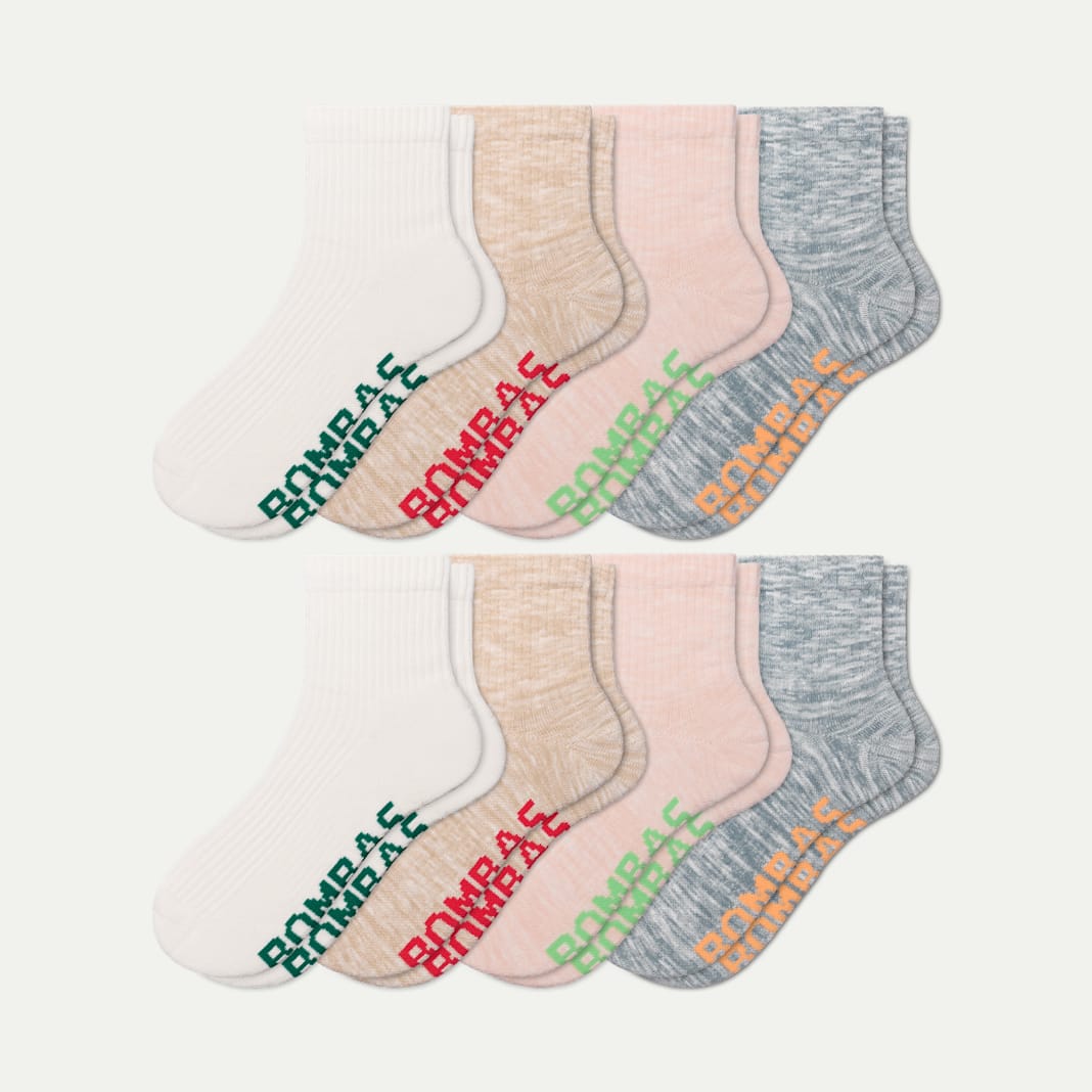 Women's Summer Ragg Quarter Sock 8-Pack