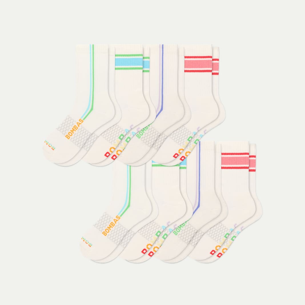 Pride Half Calf Sock 8-Pack