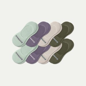 Women's Mid-Cut Cushioned No Show Sock 8-Pack