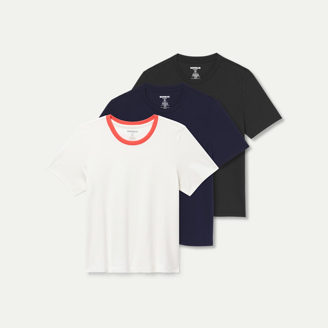 Women's Pima Cotton Crew Neck T-Shirt 3-Pack - Image 6