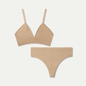 Women's Seamless Triangle Bralette + Thong Pack