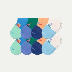 Toddler Lightweight Ankle Sock 8-Pack