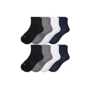 Men's Modern Rib Quarter Sock 8-Pack