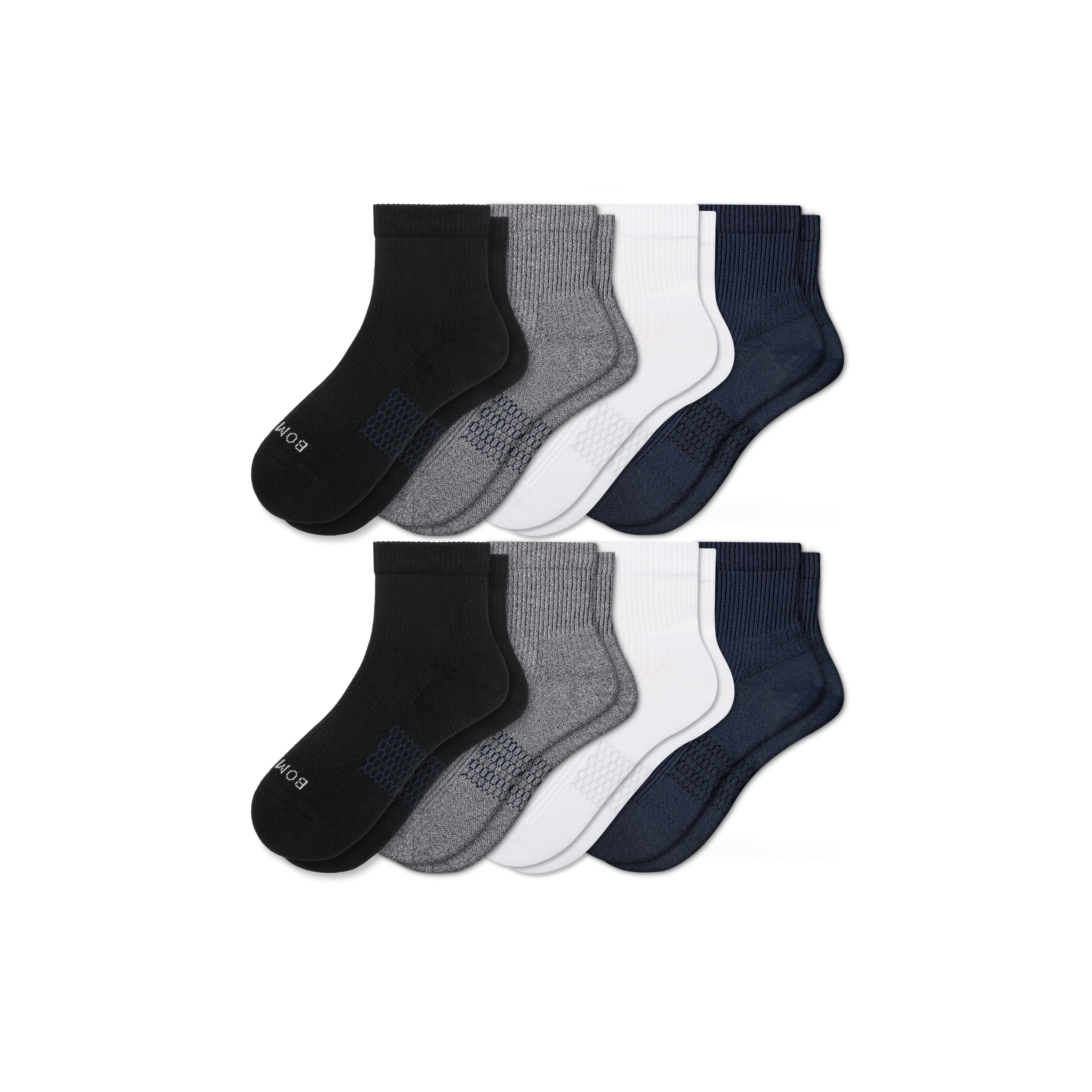 Men's Modern Rib Quarter Sock 8-Pack