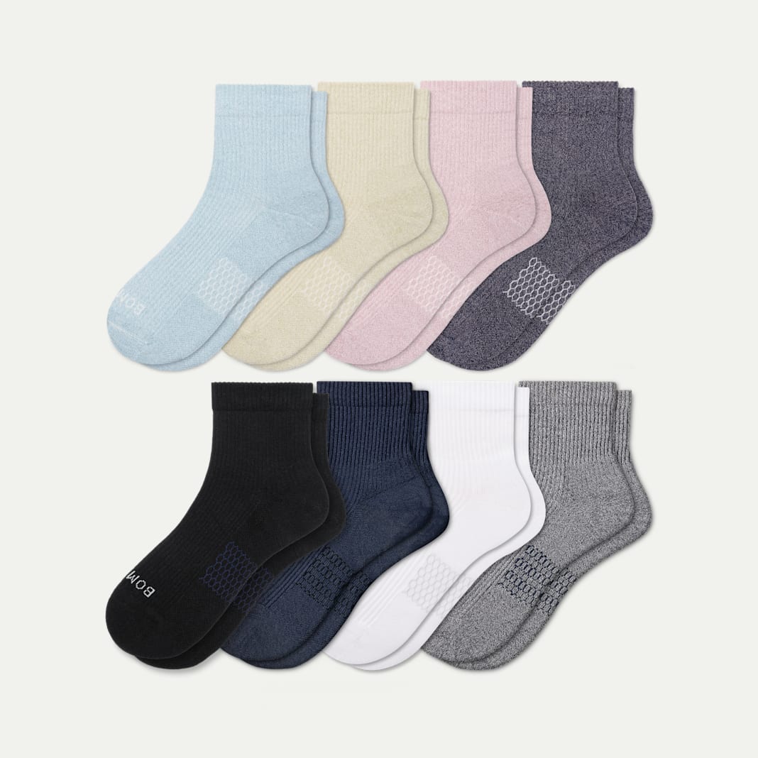 Women's Modern Rib Quarter Sock 8-Pack